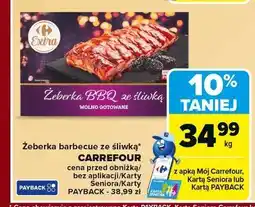 Carrefour Żeberka bbq ze śliwką Carrefour Extra oferta