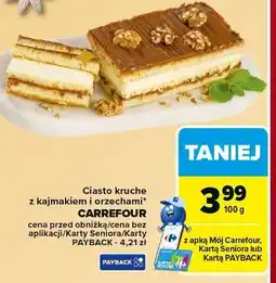 Carrefour Ciasto kruche z kajmakiem Carrefour Targ Świeżości oferta