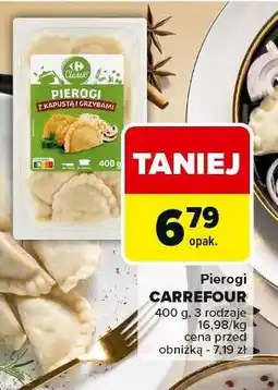 Carrefour Pierogi z kapustą i grzybami Carrefour Classic oferta
