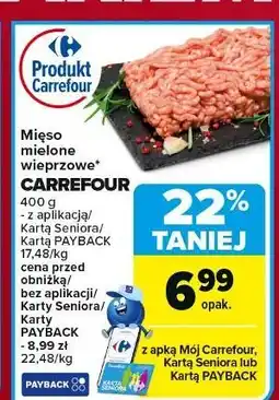 Carrefour Mięso mielone wieprzowe Carrefour Targ Świeżości oferta
