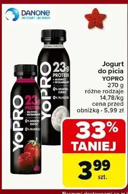 Carrefour Jogurt truskawka-malina Danone Yopro oferta
