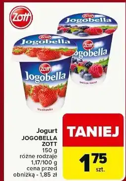 Carrefour Jogurt owoce leśne Zott Jogobella oferta