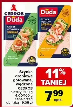 Carrefour Szynka drobiowa wędzona Silesia Duda oferta
