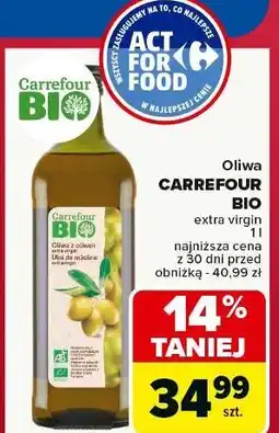 Carrefour Oliwa z oliwek pierwszego tłoczenia Carrefour Bio oferta