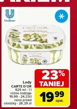 Carrefour Lody pistachio delight Algida Carte D'or Les Desserts oferta