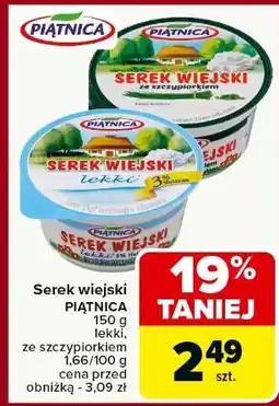 Carrefour Serek ze szczypiorkiem Piątnica Wiejski oferta