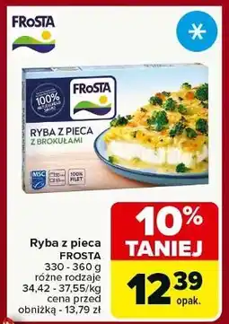 Carrefour Ryba z pieca w sosie brokułowym Frosta oferta