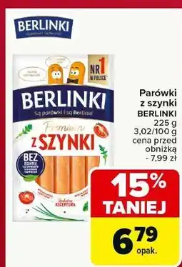 Carrefour Parówki z szynki Morliny Berlinki oferta