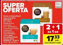 Carrefour Kawa cafe au lait Nescafe Dolce Gusto oferta