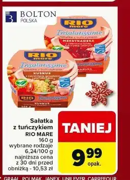 Carrefour Sałatka z tuńczykiem meksykańska Rio Mare Insalatissime oferta