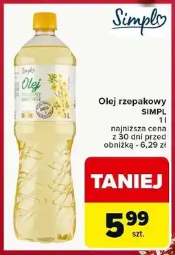 Carrefour Olej rzepakowy Simpl oferta