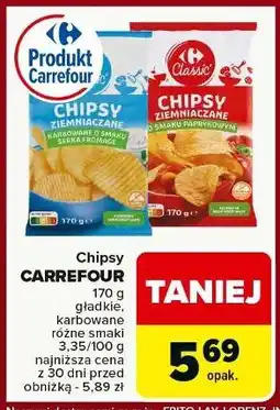 Carrefour Chipsy paprykowe Carrefour oferta