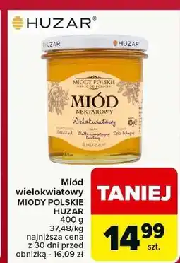 Carrefour Miód nektarowy wielokwiatowy Miody Polskie oferta