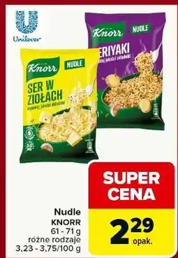 Carrefour Teriyaki Knorr Nudle oferta