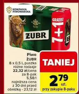 Carrefour Piwo Żubr 1768 oferta