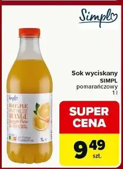 Carrefour Sok pomarańczowy Simpl oferta