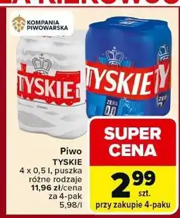 Carrefour Piwo Tyskie 0.0% oferta