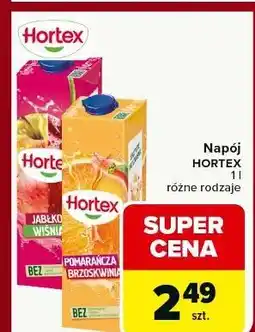 Carrefour Napój pomarańczowo-brzoskwiniowy Hortex oferta