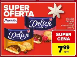 Carrefour Ciastka z galaretką malinową Delicje Szampańskie oferta