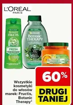 Carrefour Szampon do włosów zielona herbata & eukaliptus cytrus Garnier Botanic Therapy oferta