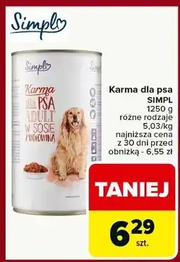 Carrefour Karma w sosie z wołowiną Simpl oferta
