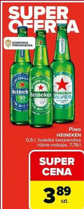 Carrefour Piwo Heineken Silver oferta