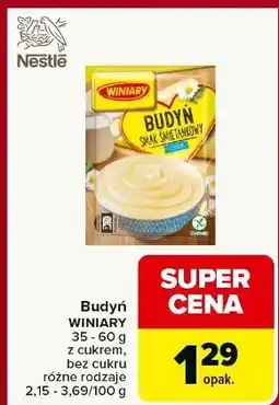 Carrefour Budyń śmietankowy z cukrem Winiary oferta