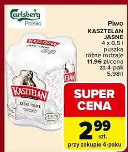 Carrefour Piwo Kasztelan Jasne Pełne oferta