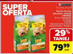 Carrefour Karma dla psa balance Purina Friskies oferta