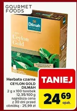 Carrefour Herbata Dilmah Ceylon Gold oferta