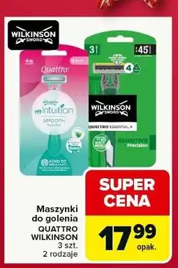 Carrefour Maszynka do golenia Wilkinson Quattro Essential 4 Sensitive oferta