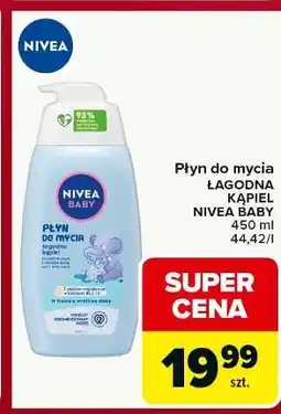 Carrefour Płyn do mycia łagodna kąpiel Nivea Baby oferta