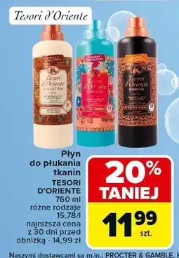 Carrefour Koncentrat do płukania białe piżmo Tesori D'oriente oferta