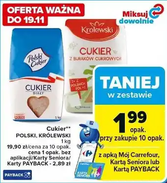 Carrefour Cukier biały oferta