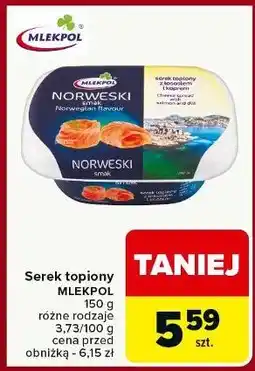 Carrefour Serek topiony norweski Mlekpol oferta