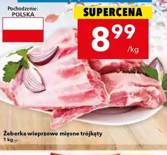 Zeberka wieprzowe mięsne trójkąty