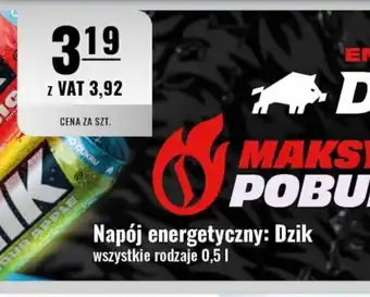 Napój energetyczny: Dzik