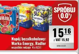 Eurocash Napój bezalkoholowy Warka Energy, Radler oferta