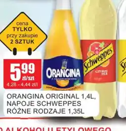 Bingo Orangina Original, Napoje Schweppes oferta