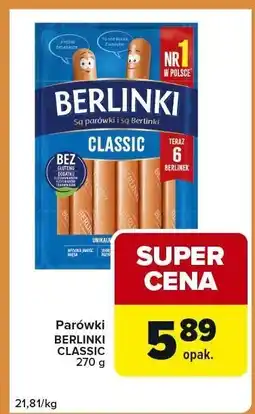 Carrefour Express Parówki BERLINKI CLASSIC oferta