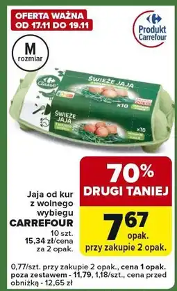 Carrefour Express Jaja od kur z wolnego wybiegu CARREFOUR oferta