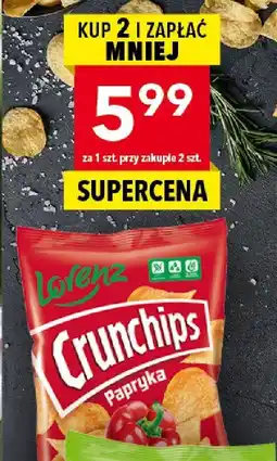 Lewiatan Chipsy Crunchips papryka 130 g Lorenz oferta