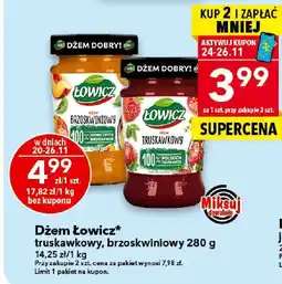 Lewiatan Dżem Łowicz brzoskwiniowy 280 g oferta