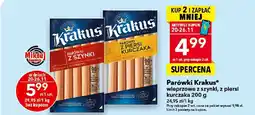 Lewiatan Parówki Krakus wieprzowe z piersi kurczaka 200 g oferta