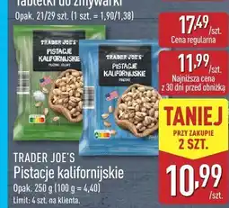 ALDI Pistacje kalifornijskie Trader Joe's oferta