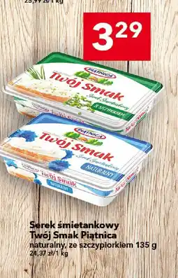 Lewiatan Serek śmietankowy Twój Smak Piątnica naturalny, ze szczypiorkiem 135 g oferta