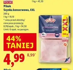Lidl Szynka konserwowa XXL Pikok oferta