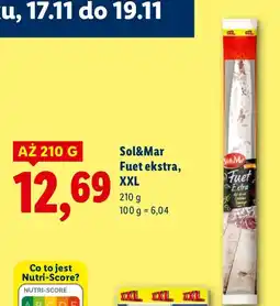 Lidl Kiełbasa fuet ekstra XXL Sol&Mar oferta