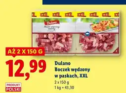 Lidl Boczek wędzony w paskach XXL Dulano oferta