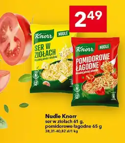 Lewiatan Nudle Knorr pomidorowe łagodne 65 g oferta